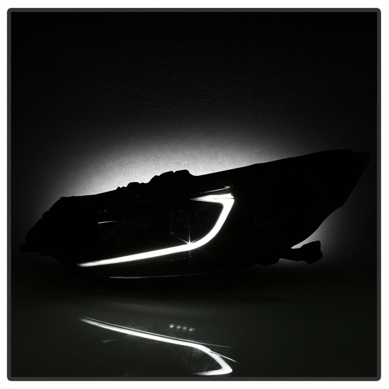 xTune 9042218 09-14 fits Acura TSX Projector Headlights - Light Bar DRL - Black