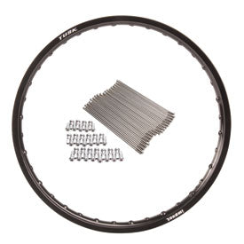 Tusk 1487500002 Impact Front Rim and Spoke Kit 21 x 1.60 Black