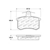 Stoptech 308.0228 Street Touring 96-2/97 Audi A4 / 96-01 A4 Quattro / 95-98 A6 Rear Brake Pads