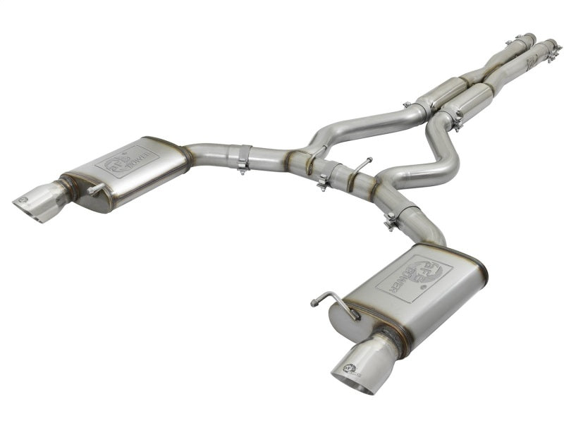 AFE 49-33087-P rce XP 3in Sport Tone Cat-Back Exhausts w/ Polished Tips 15-17 f