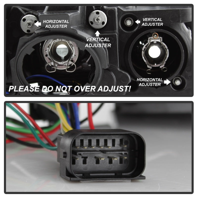 Spyder 5085047 fits BMW 12-14 F30 3 Series 4DR Projector Headlights - LED DRL -