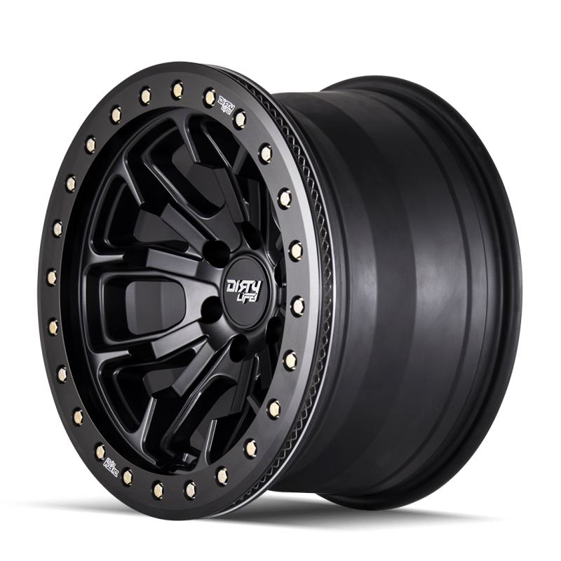 Dirty Life 9303-7985MB38 9303 DT-1 17x9 / 5x139.7 BP / -38mm Offset / 108mm Hub Matte Black Wheel - Beadlock