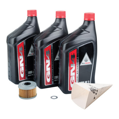 Tusk 1529860285 4-Stroke Oil Change Kit Pro-fits Honda GN4 10W-40