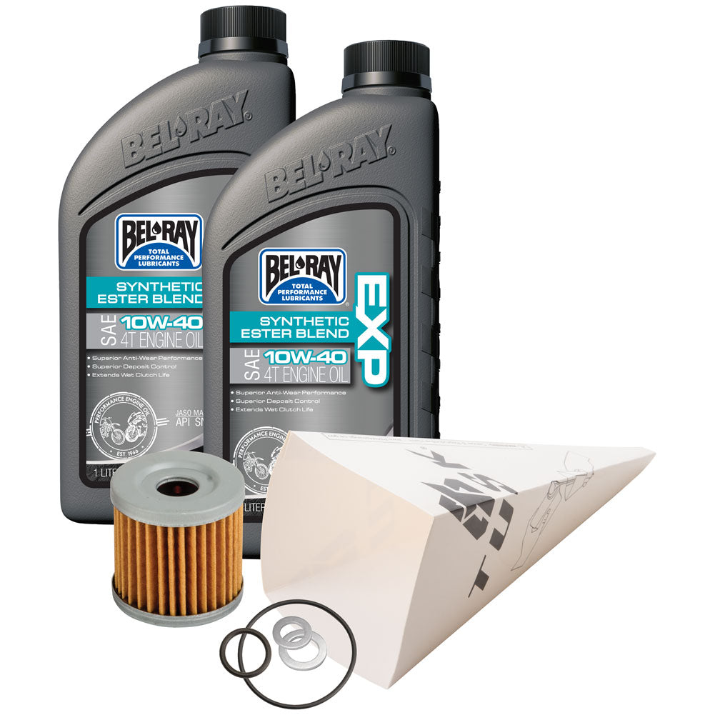 Tusk 1529860684 4-Stroke Oil Change Kit Bel-Ray EXP Synthetic Blend 10W-40