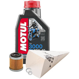 Tusk 1529860718 4-Stroke Oil Change Kit Motul 3000 10W-40