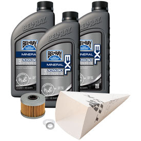Tusk 1529860893 4-Stroke Oil Change Kit Bel-Ray EXL 10W-40