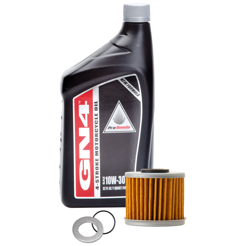 Tusk 1529861007 4-Stroke Oil Change Kit Pro-Honda GN4 10W-30