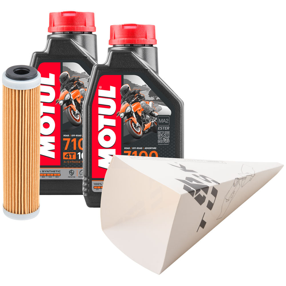 Tusk 1529861027 4-Stroke Oil Change Kit Motul 7100 Full Synthetic 10W-50