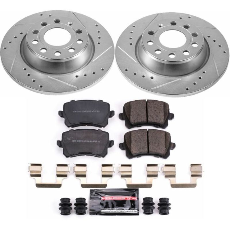 PowerStop K7324 2015 fits Audi Q3 Rear Z23 Evolution Sport Brake Kit