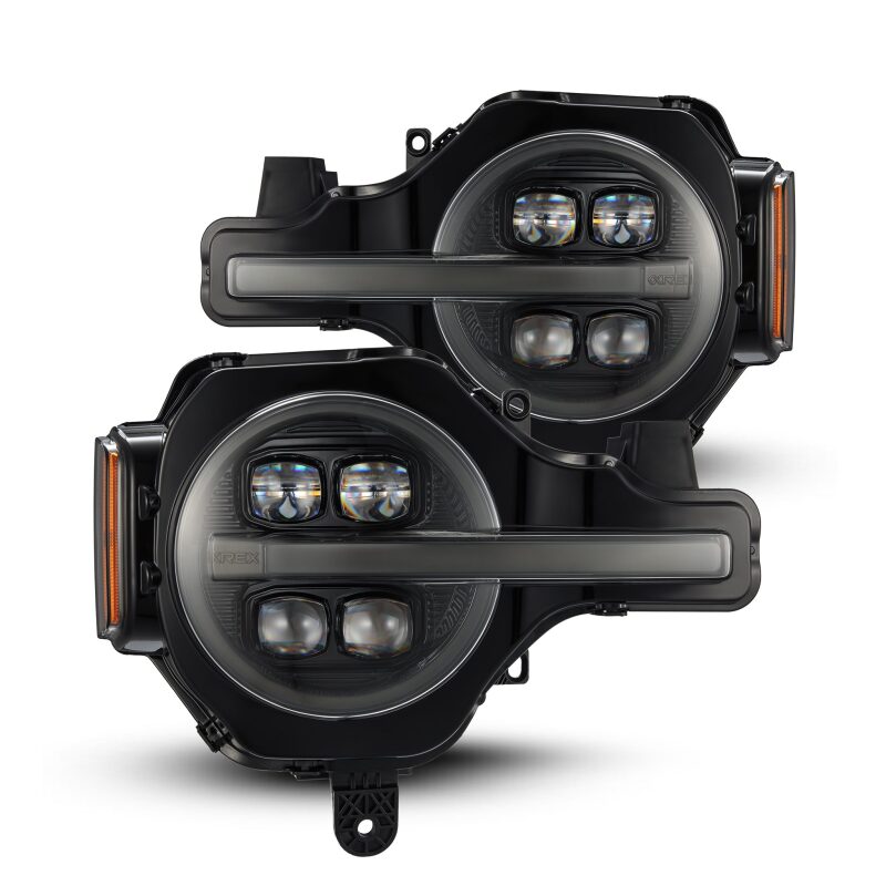 AlphaRex 880259 21-23 fits Ford Bronco NOVA LED Proj Headlights Alpha-Black w