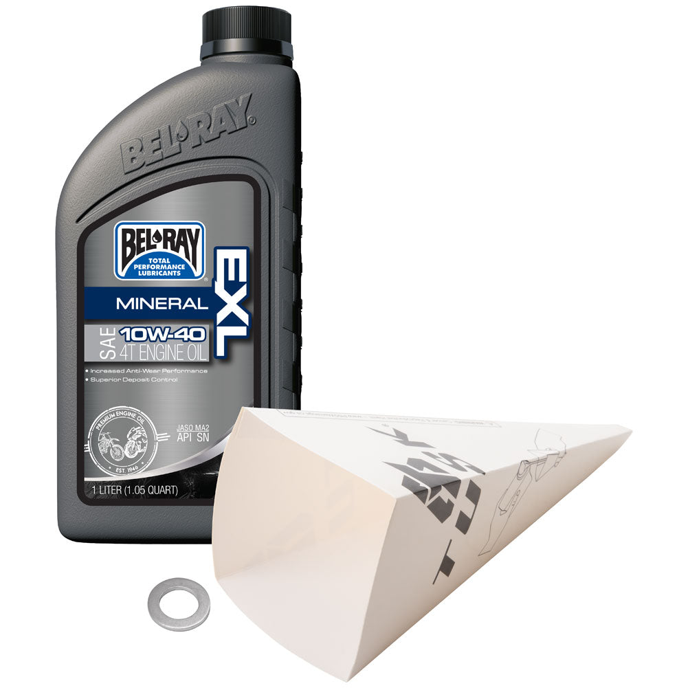 Tusk 1560110068 2-Stroke Transmission Oil Change Kit Bel-Ray EXL 10W-40
