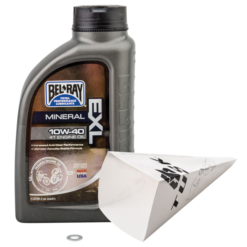 Tusk 1560110127 2-Stroke Transmission Oil Change Kit Bel-Ray EXL 10W-40