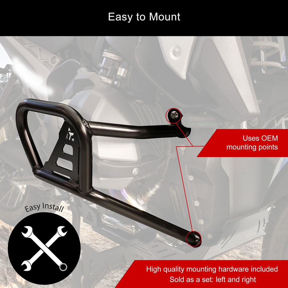Tusk 1560870006 Crash Bars - Engine Guards Black
