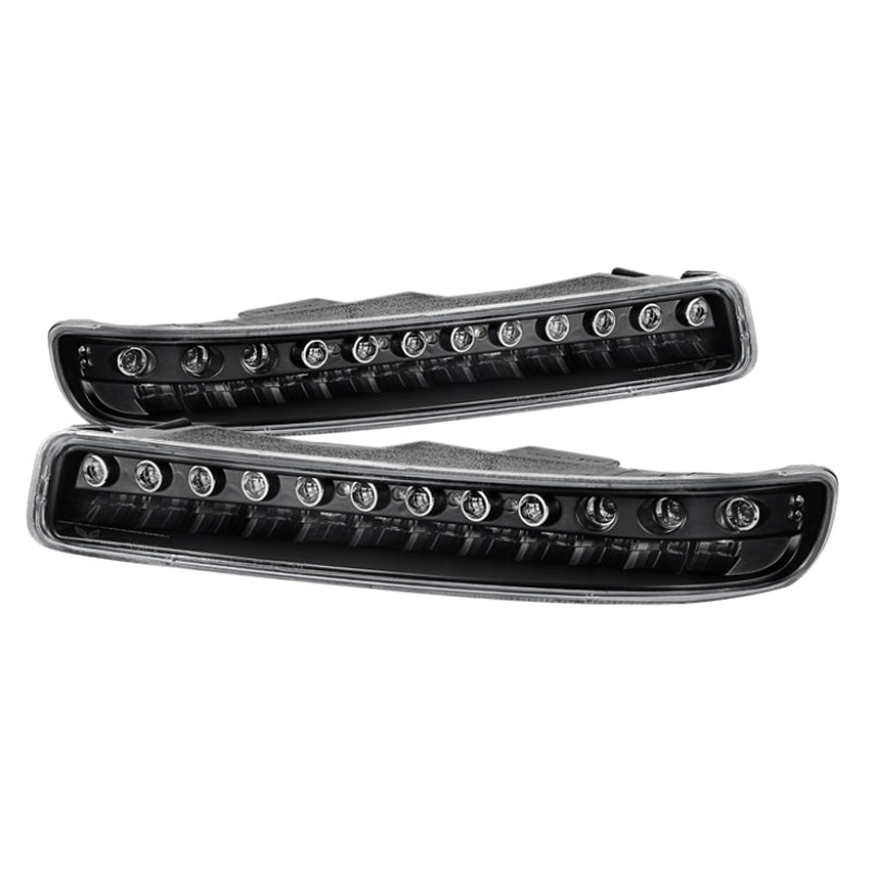 9027147 Xtune fits GMC 99-06 Sierra Full LED Bumper Lights Black CBL-JH-GS99-L