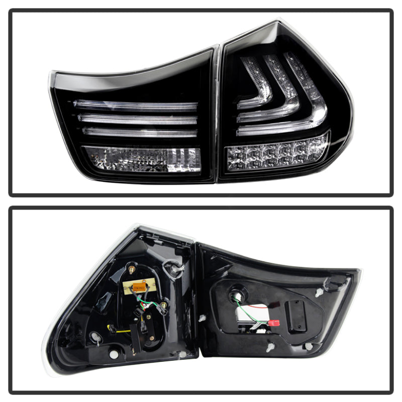 Spyder 5080837 fits Lexus 04-09 RX330/RX350 LED Tail Lights Black ALT-YD-LRX04-