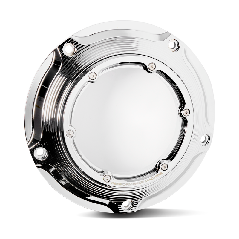 Performance 0177-2083M-CH Machine Vision Derby Cover W/Bezel - Chrome