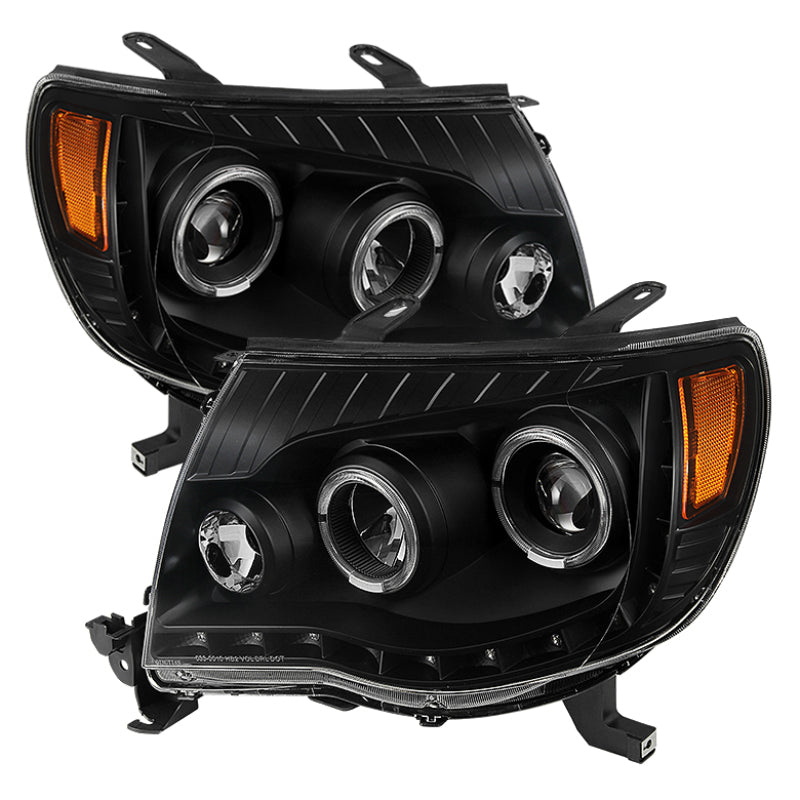9027857 Xtune fits Toyota 05-11 Tacoma Halo Projector Headlights Black PRO-JH-