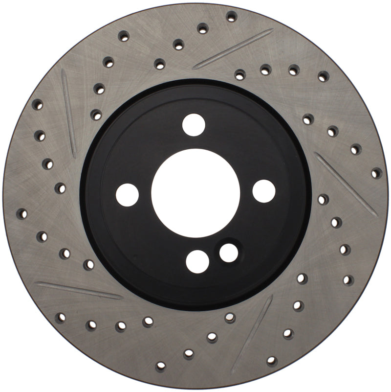 Stoptech 127.34101R Slotted & Drilled Sport Brake Rotor 07-13 Mini Cooper