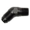 Russell 660983 Performance -12 AN to 3/4in NPT 45 Degree Flare to Pipe Adapter