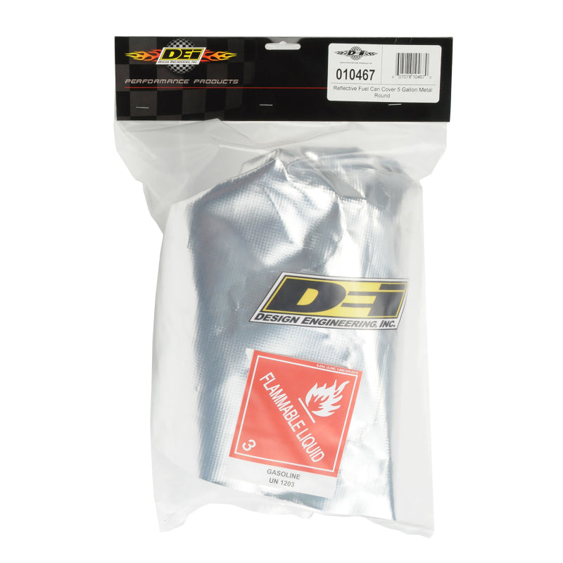 DEI 10467 Reflective Fuel Can Cover 5 Gallon Metal - Round