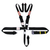 Racequip 815005 L & L 5pt Ratchet HNR Harness Black