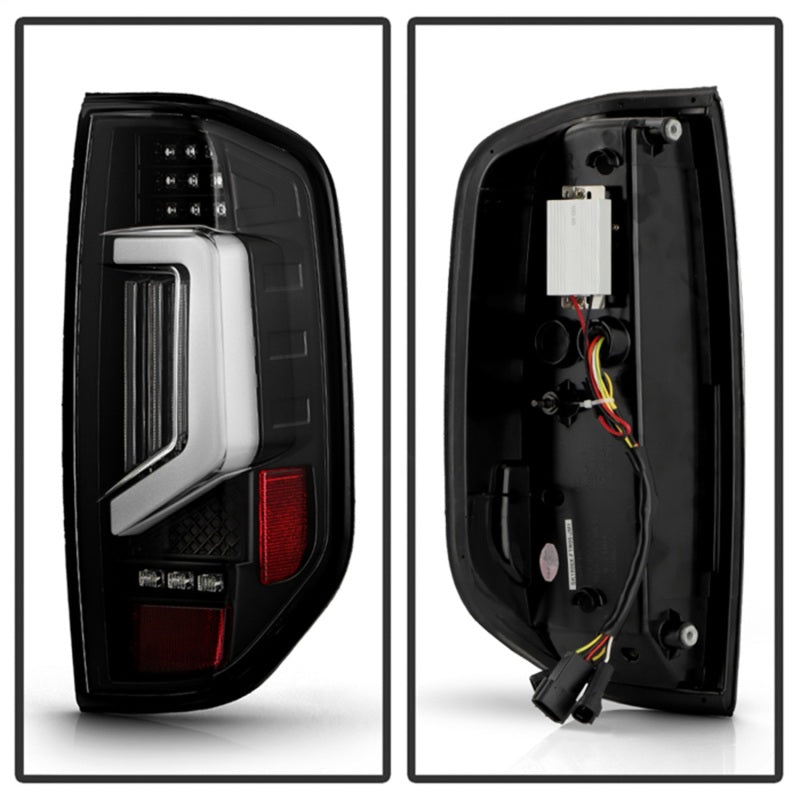 SPYDER 5089137 05-21 fits Nissan Frontier Clear Light Bar LED Tail Lights - Blk (ALT-YD-NF05AP-GR-LED-BK)