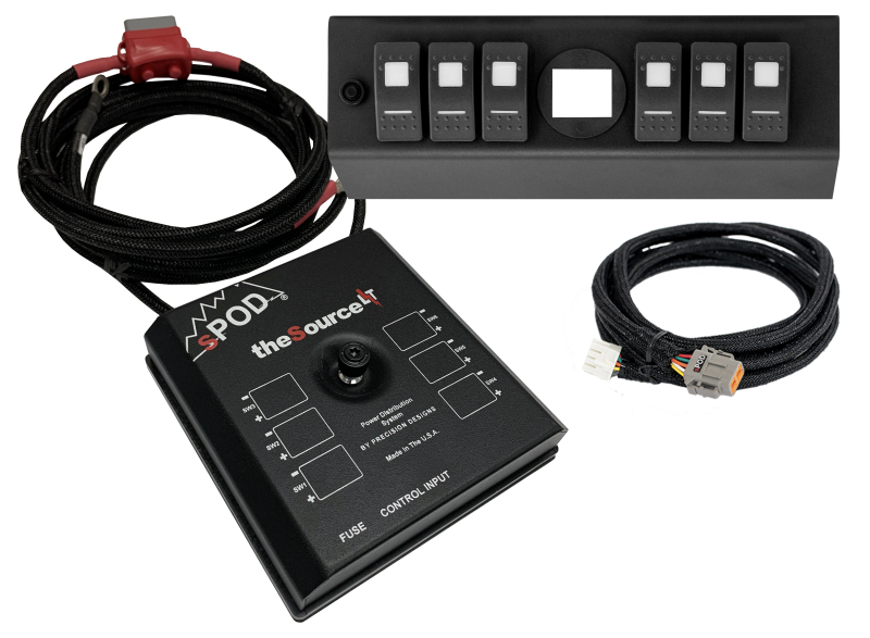 SPOD 873120 07-08 fits Jeep Wrangler JK SourceLT w/ Genesis Adapter and Amber LED Switch Panel