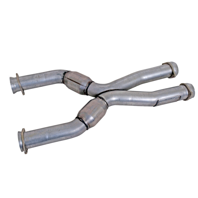 BBK 1786 Mustang Coyote Swap Short Mid X Pipe w Catalytic Converters 3.0 For L