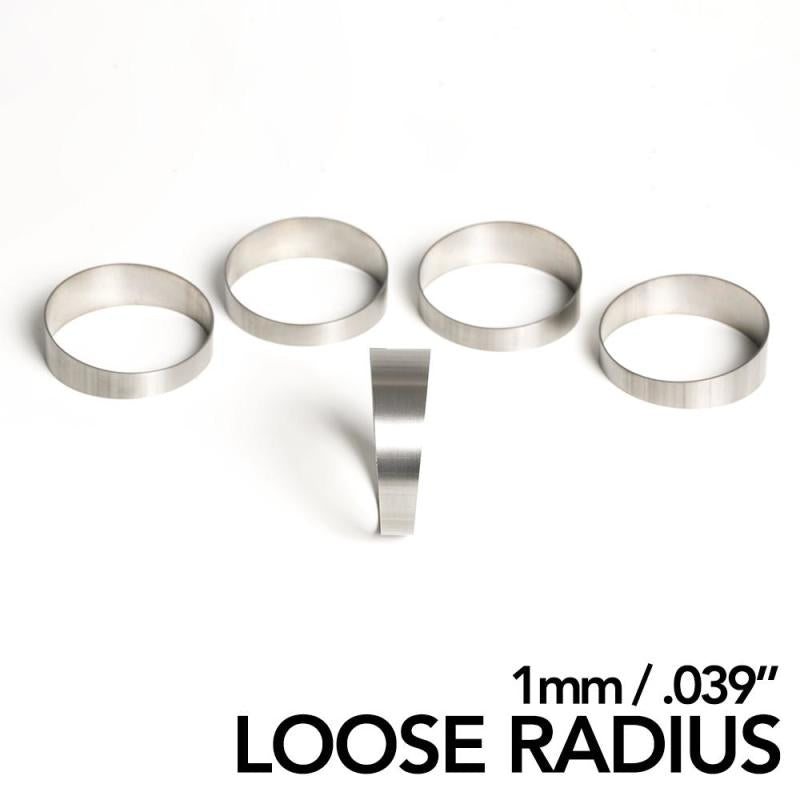 Ticon 109-03801-0003 Industries 1.50in 45 Degree 2.2D/3.3in CLR Loose Radius 1mm Wall Titanium Pie Cuts - 5pk