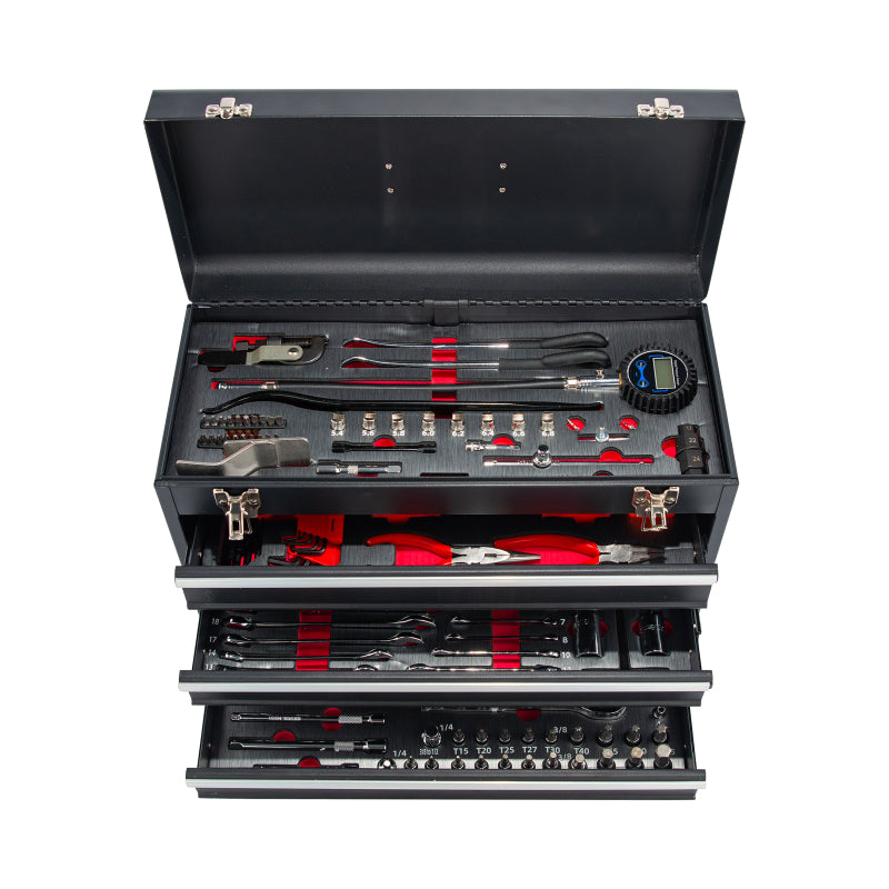 BikeMaster 510002 3 Drawer Tool Kit - 129 Piece Set