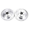 PowerStop fits Subaru 06-07 Impreza Rear Evolution Drilled & Slotted Rotors -