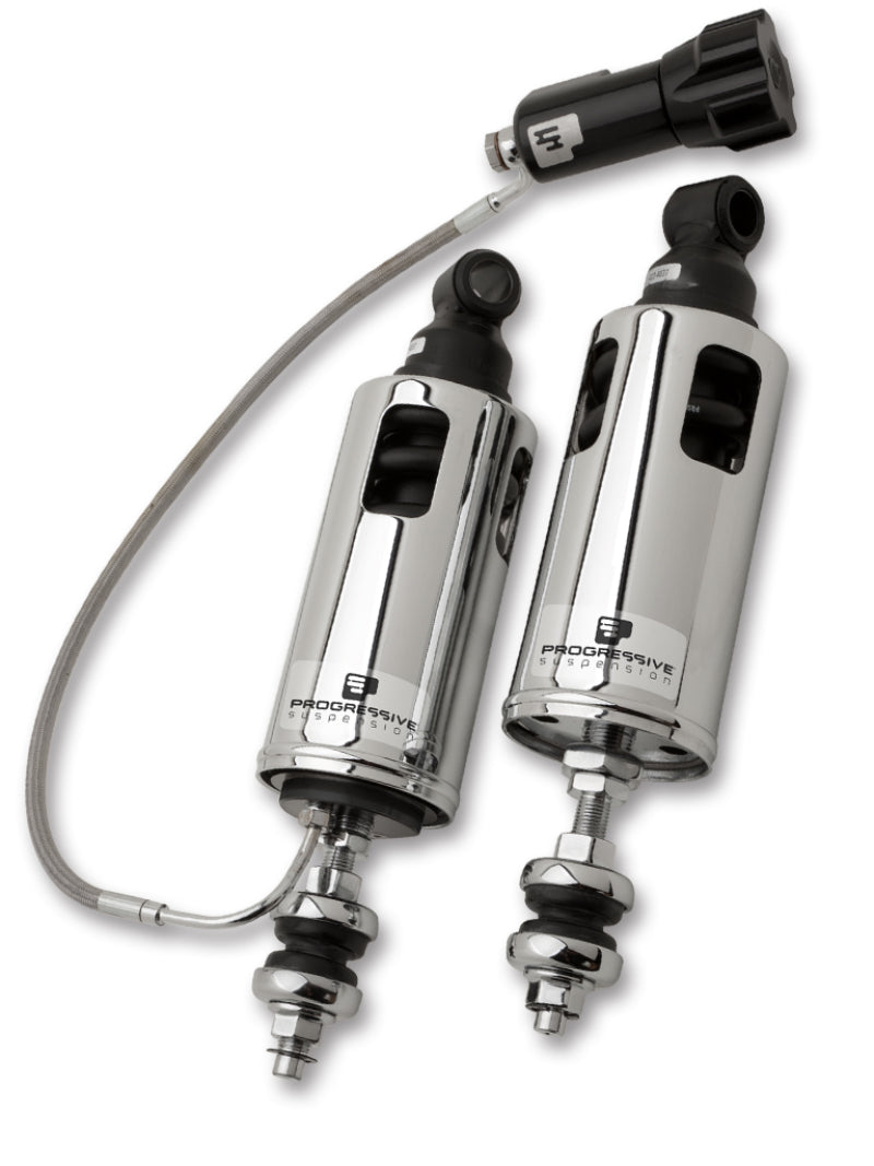 Progressive 422-4104C 00-17 Harley Softail 422 Series Shocks w/RAP - Chrome