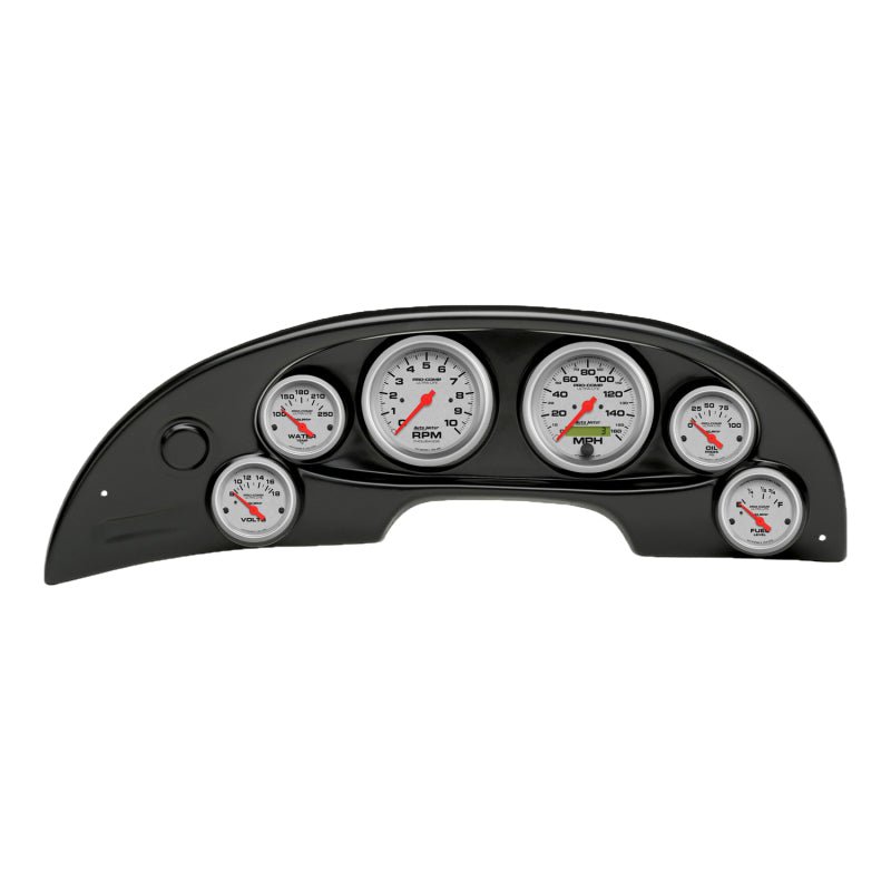 AutoMeter 10008-13 Autometer Ultra-Lite Direct Fit Dash Kit 94-04 fits Ford Mustang (2 x 3-3/8in. / 4 x 2-1/16in.)