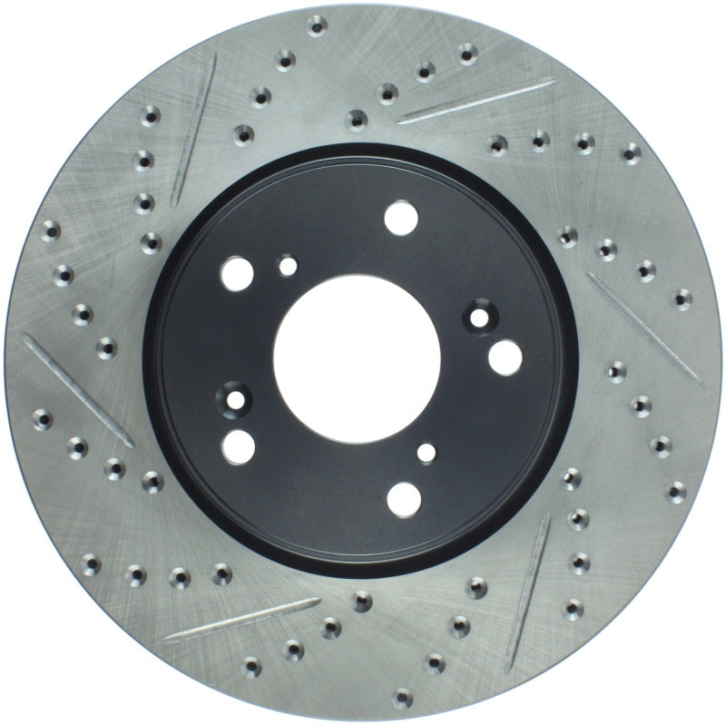Stoptech 127.40086R Slotted & Drilled Sport Brake Rotor Front Right 13 fits Honda Accord Sport