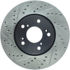 Stoptech 127.40086R Slotted & Drilled Sport Brake Rotor Front Right 13 fits Honda Accord Sport