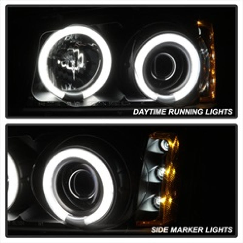 Spyder 5030023 fits Chevy 03-06 Silverado 1500 Projector HeadlightsCCFLHalo LED