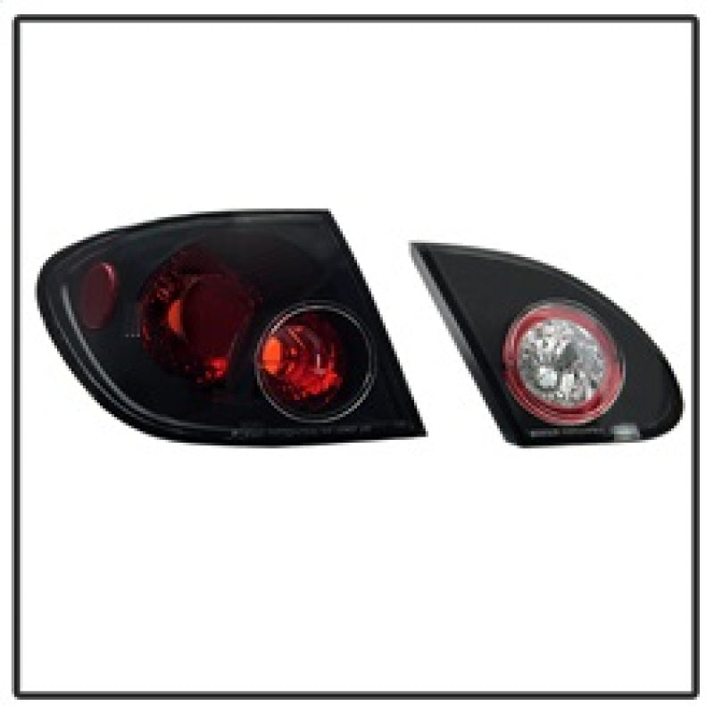 Spyder 5007339 fits Toyota 03-08 Corolla Euro Style Tail Lights Black ALT-YD-TC