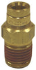 Firestone 3046 Male Connector 1/4in. NPT To 1/4in. PTC Straight Brass Air Fittin