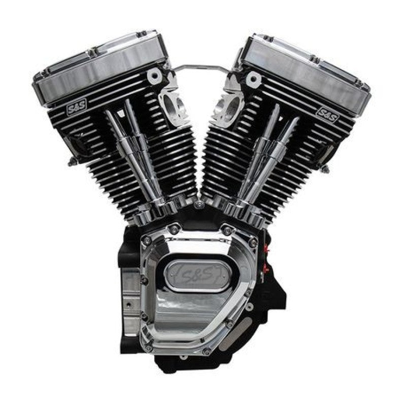 S&S 310-0770A Cycle 99-06 BT T111 Long Block Engine - Wrinkle Black