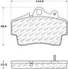 Stoptech 305.0737 Street Select Brake Pads w/ Hardware - Front