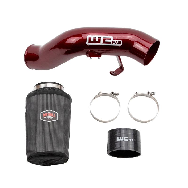 Wehrli WCF100333-BR fits Ford 03-07 6.0L Powerstroke 4in Intake Kit - Bengal Red