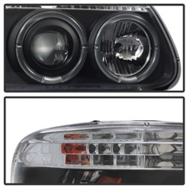 Spyder 5010131 fits Ford 95-01 Explorer 1PC Projector Headlights LED Halo Blk P