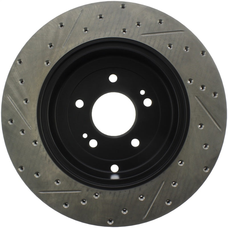 Stoptech 127.51035L 10 Hyundai Genesis Coupe w/ Factory Brembo Slotted & Drilled Left Rear Rotor