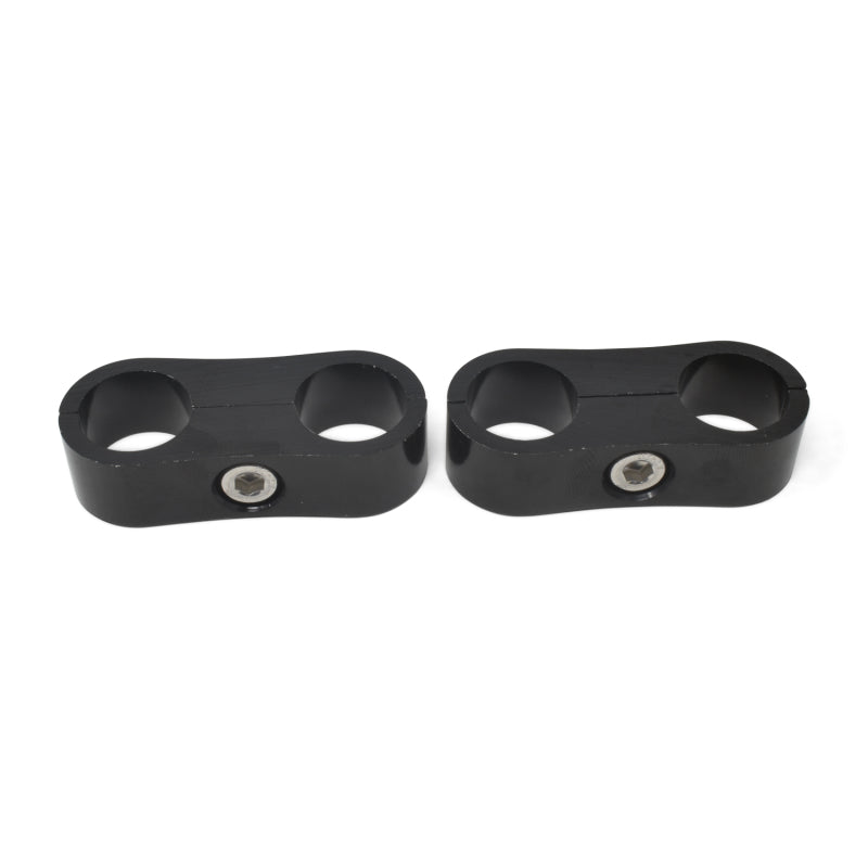 Russell 654313 Hose Separator for -8 Braided Hose - Black Anodized (2 Pack)