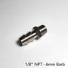 Ticon 124-06001-0028 Industries 6mm Barb Type 28mm OAL1/8in NPT Fitting