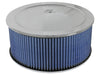 AFE 18-21404 FLOW Air Filters Round Racing P5R A/F Chrome Assy 14x6: Blk/Blue E