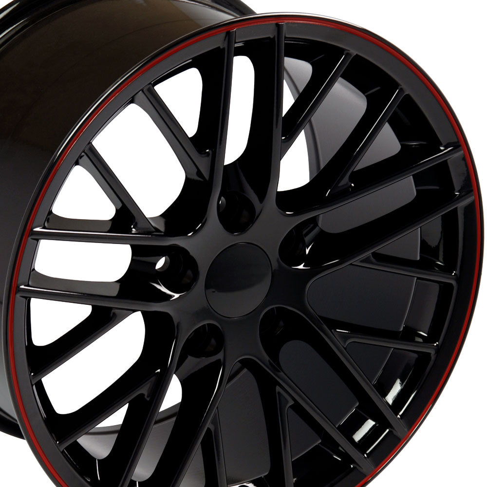 OE Wheels CV08B-18085-5475-56BR 18" Replica fits Chevy Corvette C6 ZR1 Redline