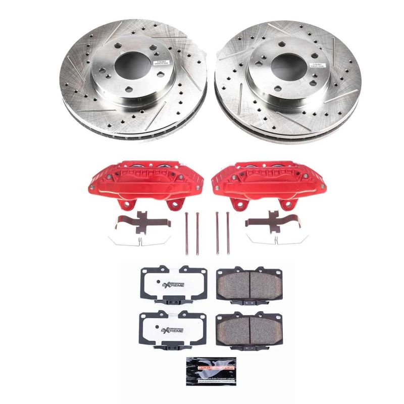 PowerStop KC3100 fits Nissan 300ZX Front Z26 Street Warrior Brake Kit w/Calipers