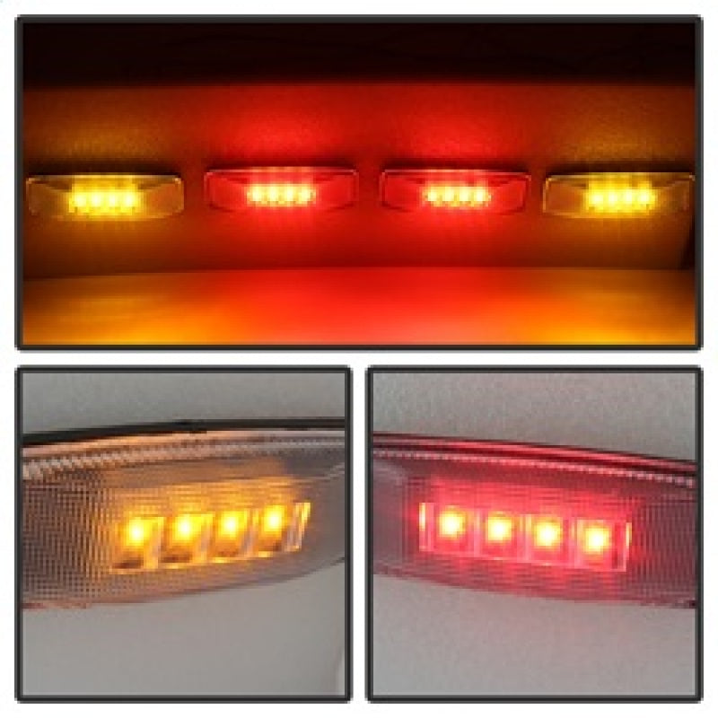 9924699 Xtune fits Dodge 94-02 Ram Dually 2 Red LED+2 Amber LED Fender Lights