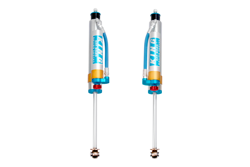 King 25001-223A Shocks 07-18 fits Jeep Wrangler JK Front 2.5 Dia Piggy Hose Res Shock 3-5in Lift w/Adjuster (Pair)